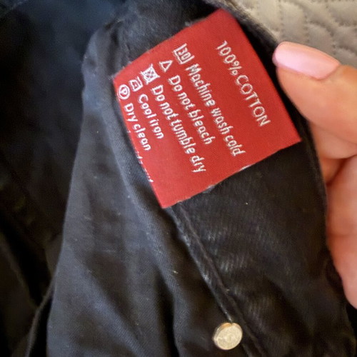 Salt & Pepper black denim bermuda shorts like new, size 27 (S)