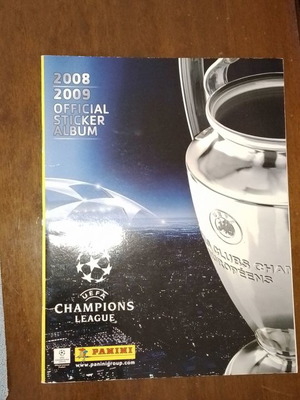 Champions League 2008-2009 Panini sticker album used with 6/562 stickers