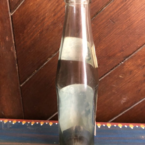 Ivi collectible glass soda bottle used, 1990s orangeade