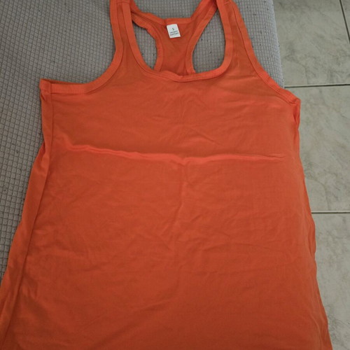 Women's sports tank top orange like new, size S