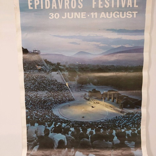 Epidavros Festival poster 1968 like new