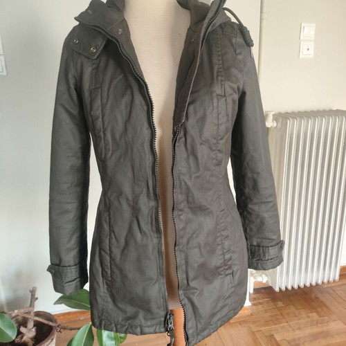 Penn-Rich Woolrich women's green cotton jacket XS/S like new