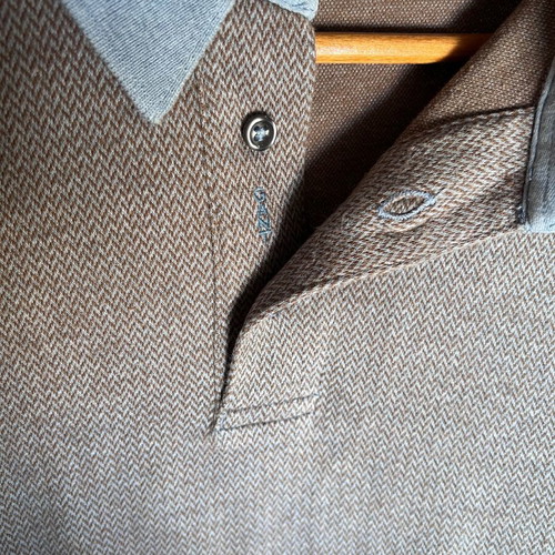 Gant long-sleeve polo shirt like new, size M-L, gray and blue