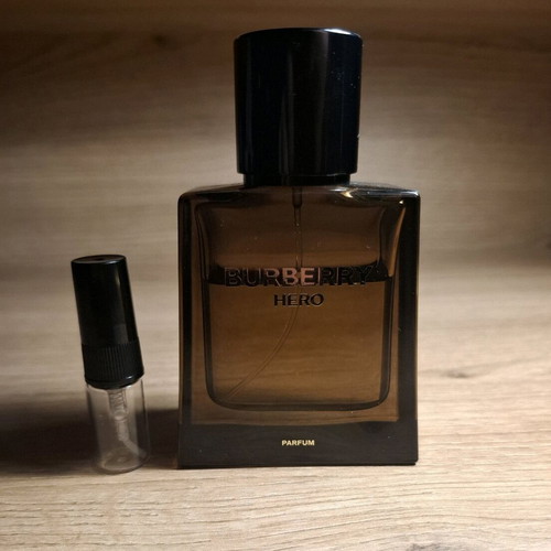 Burberry Hero Parfum 2ml like new, genuine decant fragrance