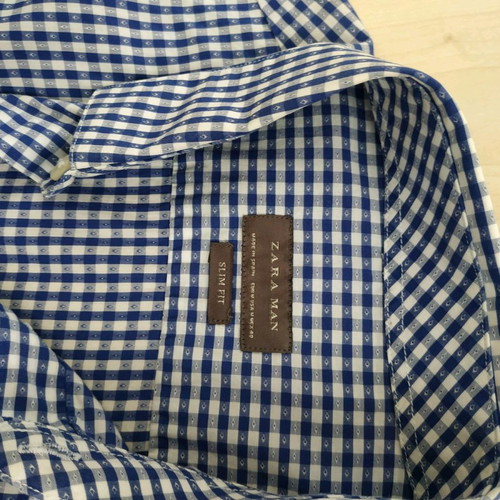 Men's dress shirts used, blue, size S, excellent condition