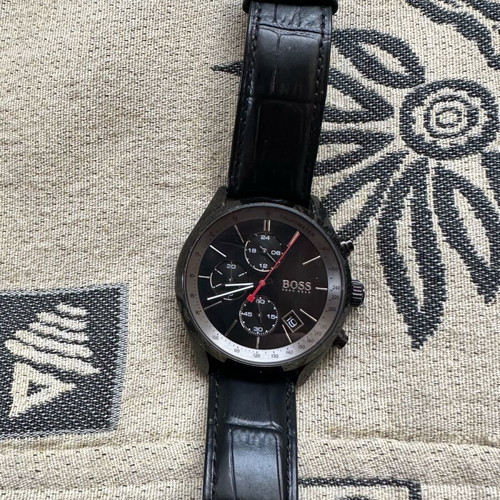 Hugo Boss Chronograph men's watch like new, black
