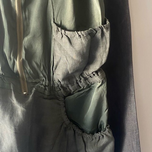 Daniele Alessandrini women's top XL like new, olive grey
