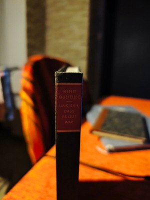Und sah, dass es gut war used German book
