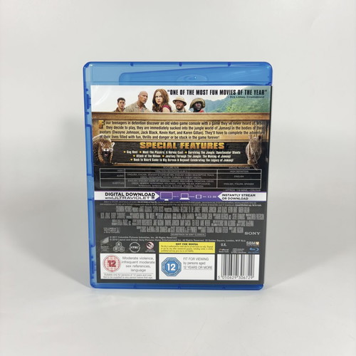 Jumanji Welcome to the Jungle Blu-ray like new with Greek subtitles