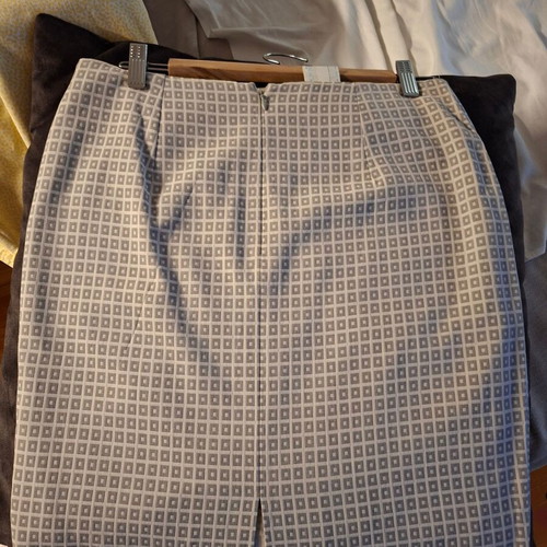 Marella skirt like new, white and gray, size M 38 10, height 49 cm