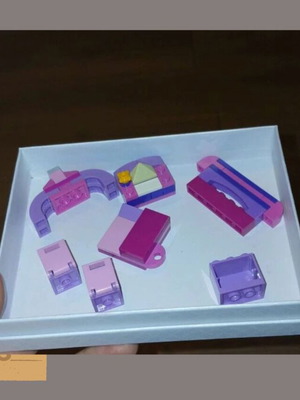 MOC buildings like new, purple parts