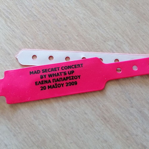 Elena Paparizou MAD Secret Concert 2009 collectible bracelet used