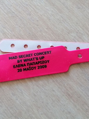 Elena Paparizou MAD Secret Concert 2009 collectible bracelet used