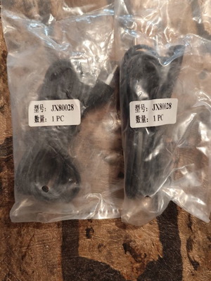 Cable 8a black color, pack of 2, new
