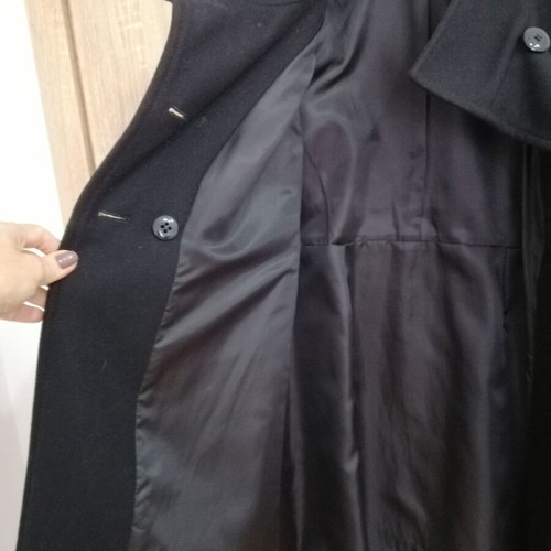 Benetton coat size XS-S like new, black