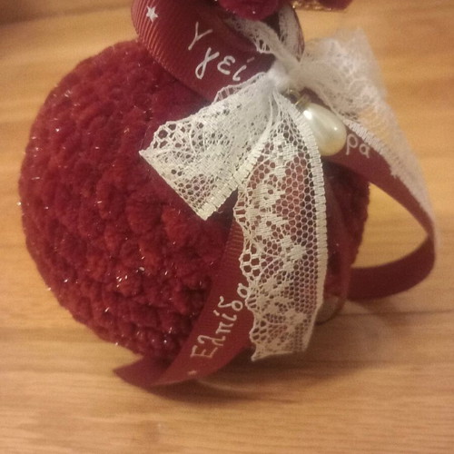 Knitted handmade pomegranate like new