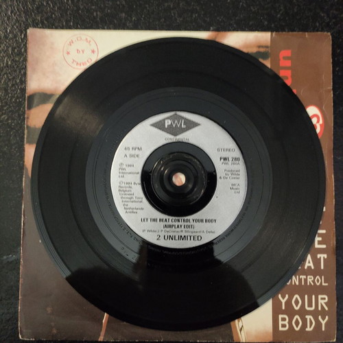 2 Unlimited Let The Beat Control Your Body 7″ vinyl single used, original UK 1994