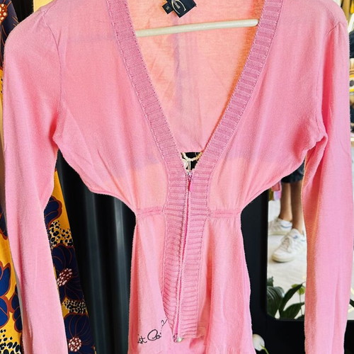 Just Cavalli pink cardigan top by Roberto Cavalli, vintage