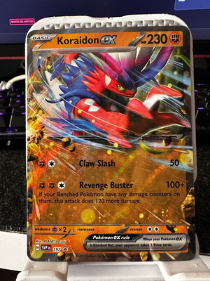 Koraidon ex σαν καινούργιο από τη σειρά Scarlet & Violet Black Star Promos #197