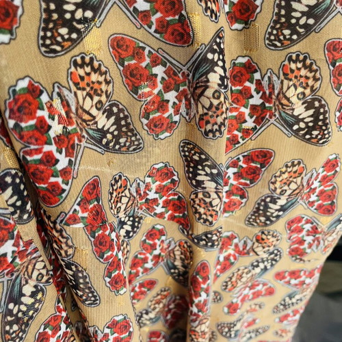 Nadia Rapti maxi dress medium, like new, brown multicolor