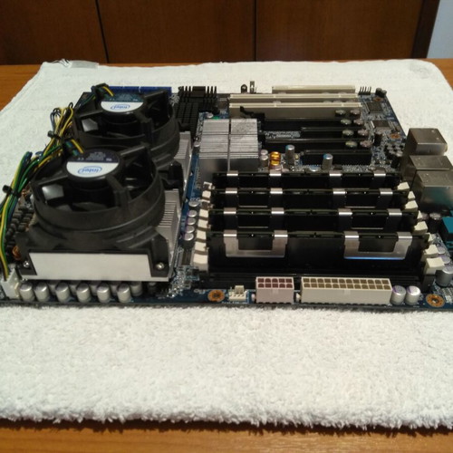 Lenovo D10 Server Motherboard dual socket LGA771 used with CPU and RAM