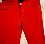  Υφασμάτινο Παντελόνι κόκκινο Slim γραμμη μέγεθος 36