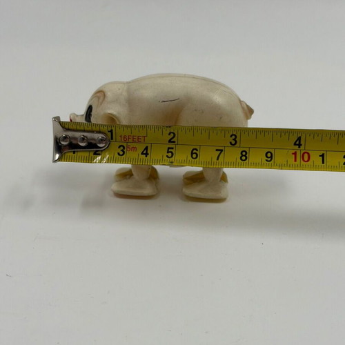 Vintage pig ramp walker toy used, 1960s made in Hong Kong