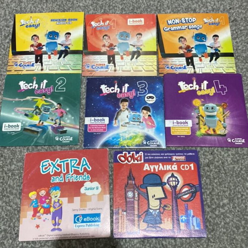 English DVD set used, pack of 8