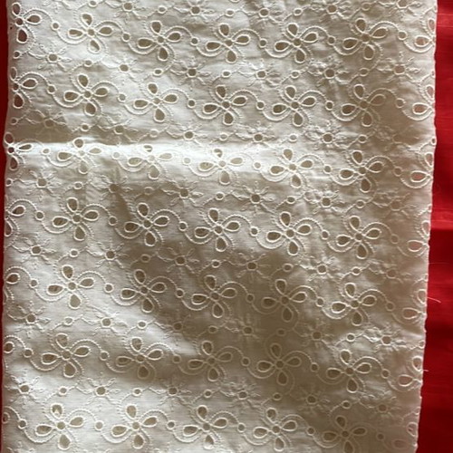 White lace fabric new, 2 pieces 60x90cm