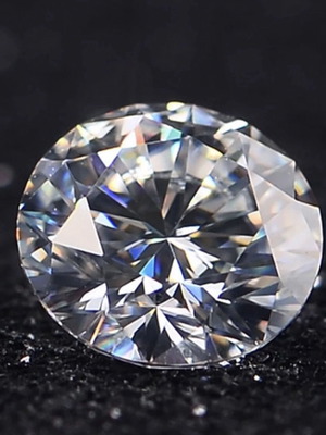 Moissanite 12 Carat Lab Diamond 15 mm with Certificate New