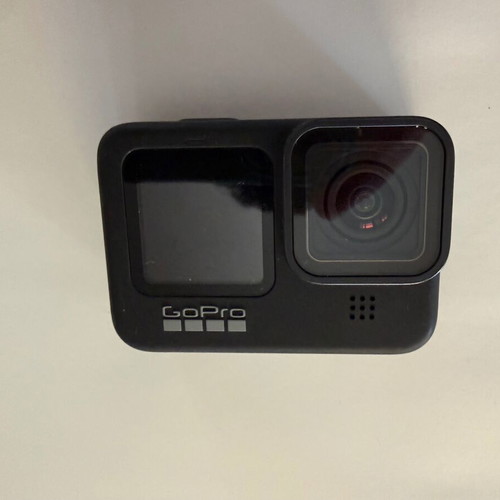 GoPro Hero 9 Black action camera with case and battery