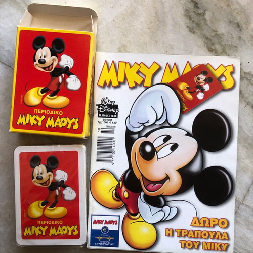 Miky Maous Comic Playing Cards 2001 new, limited edition