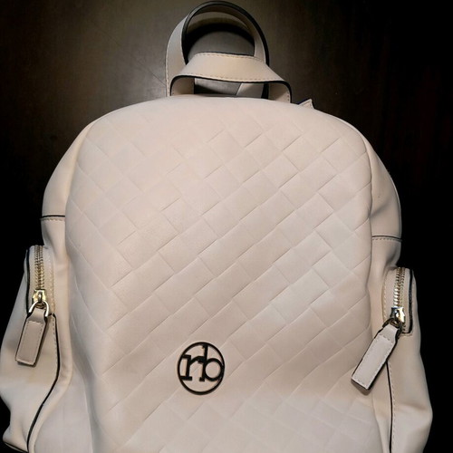 Rocco Barocco women's backpack ivory-beige like new, with 6 pockets