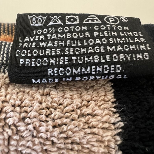 Sonia Rykiel Maison Cotton Striped Towel used 146x82 cm