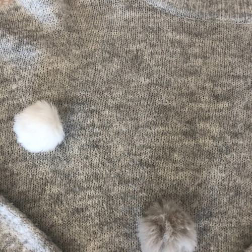 Bershka sweater with pom poms size M