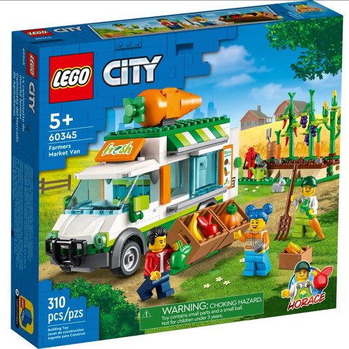 Lego 60345 Farmers Market Van set 2022, 310 pieces