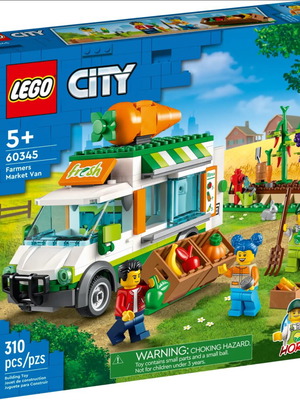 Lego 60345 Farmers Market Van set 2022, 310 pieces