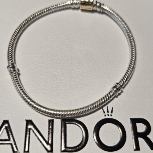 Pandora bracelet 19 cm with real gold, old collection