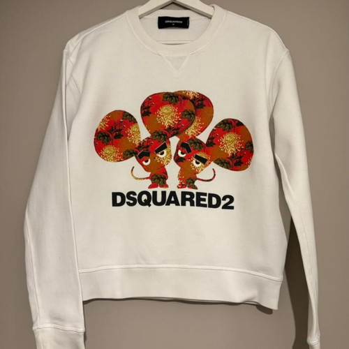 Dsquared2 iconic unisex sweatshirt like new, white, size M