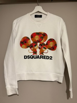 Dsquared2 iconic unisex sweatshirt like new, white, size M