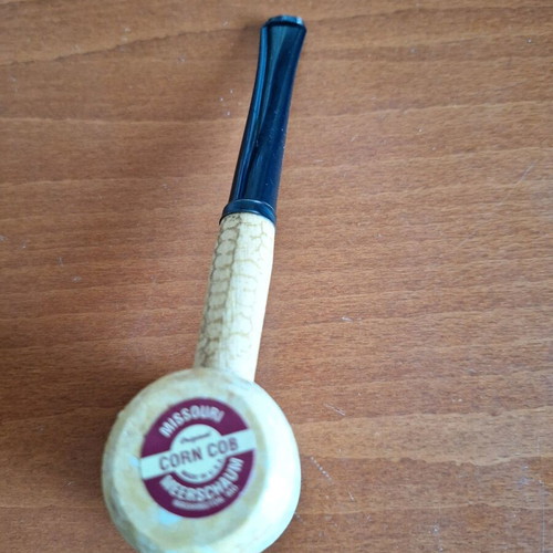 Corn cob pipe with 6mm filter new