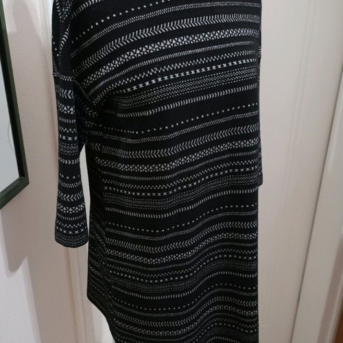 Mango women's dress black with silver details like new