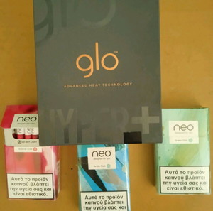 glo HYPER+ Ηλεκτρονικά Τσιγάρα ADVANCED HEAT TECHNOLOGY + 3 πακέτα neo sticks(τα 2 σφραγισμένα)