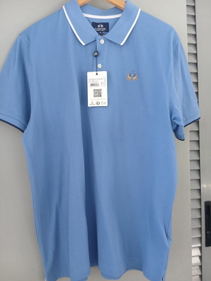 La Martina men's polo shirt new, turquoise, size XL