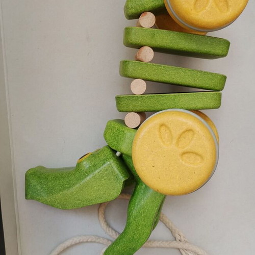 Plan Toys pull-along crocodile toy like new