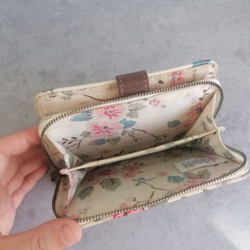 Kath Kidston vintage wallet used with floral design and card slots