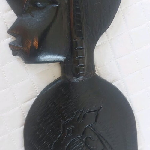 African carved wood comb made of mango wood new