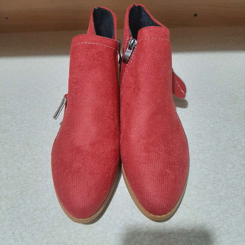 Red ankle boots size 36 new