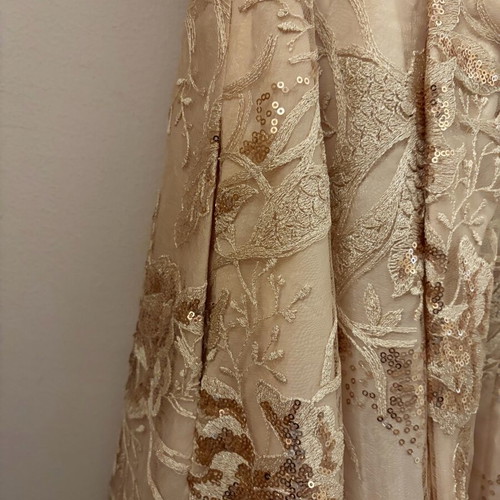 white christmas dresses Callie Dress in Champagne Chiffon – Ivy City Co main image 0