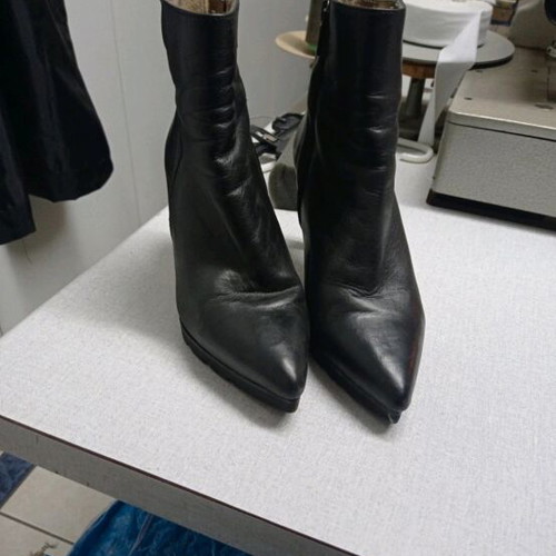 Marian leather ankle boots like new, black stiletto size 38